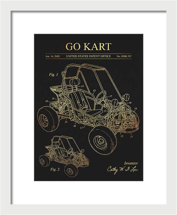 Go Kart Gold Patent Usd500707s1