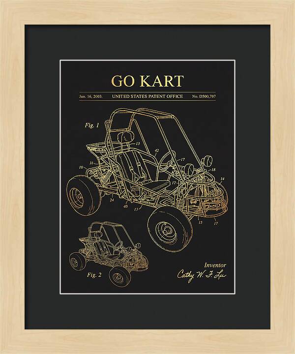Go Kart Gold Patent Usd500707s1