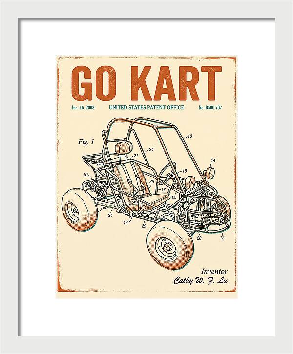 Go Kart Retro Patent Usd500707s1