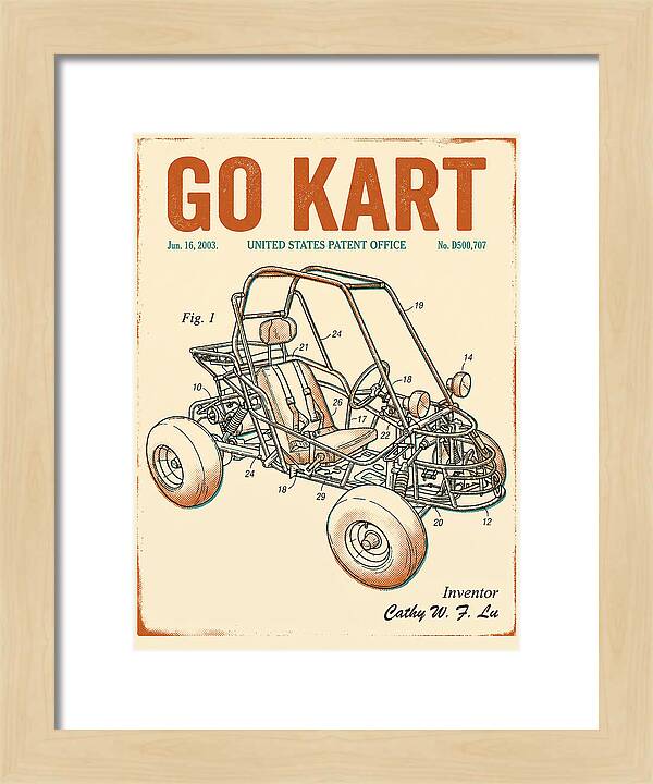 Go Kart Retro Patent Usd500707s1