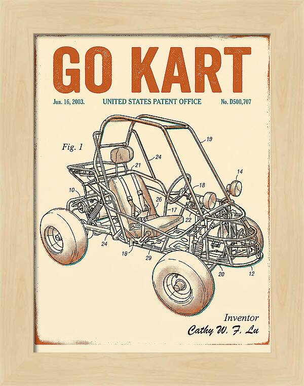 Go Kart Retro Patent Usd500707s1