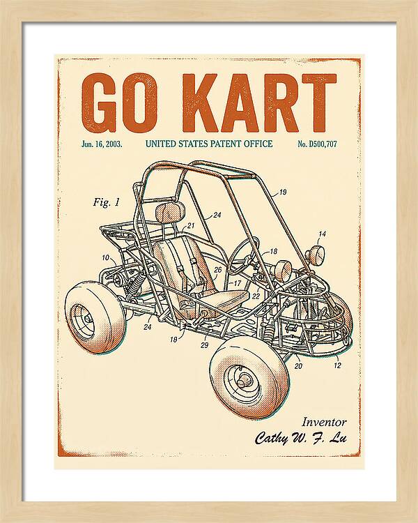 Go Kart Retro Patent Usd500707s1