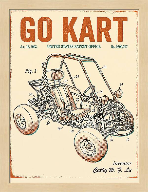 Go Kart Retro Patent Usd500707s1