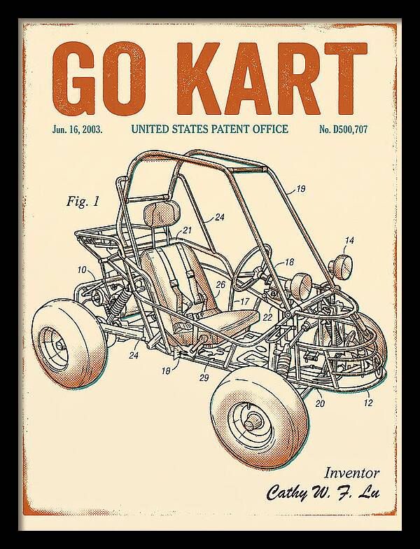 Go Kart Retro Patent Usd500707s1