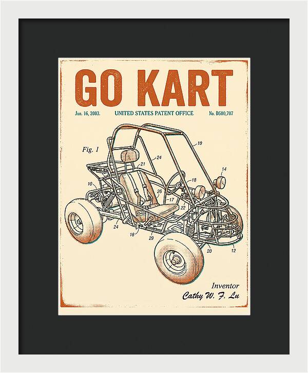 Go Kart Retro Patent Usd500707s1