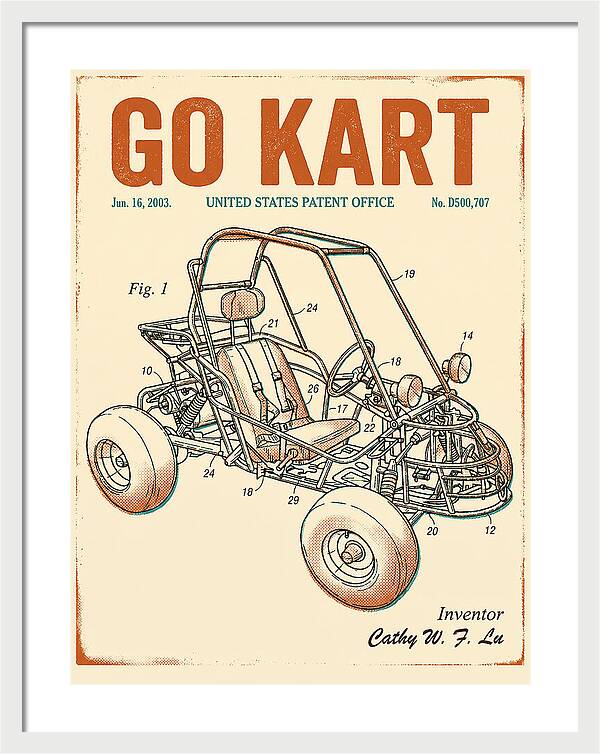 Go Kart Retro Patent Usd500707s1