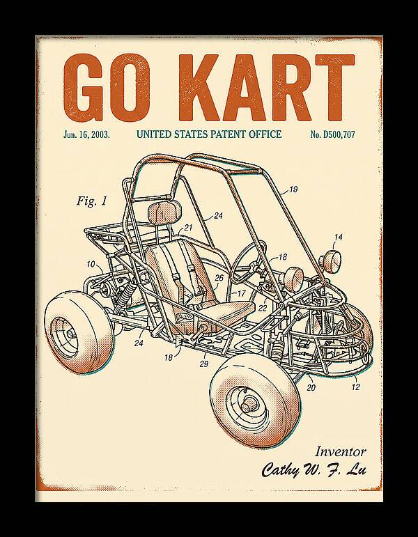 Go Kart Retro Patent Usd500707s1