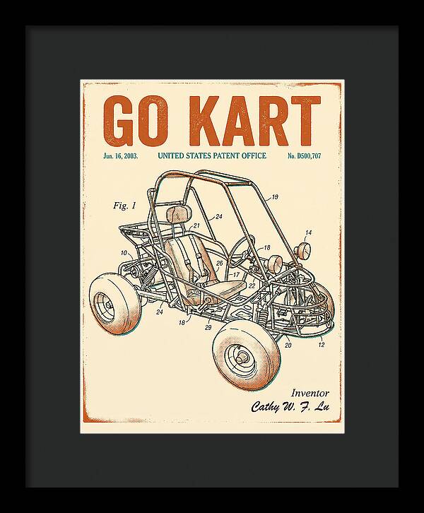 Go Kart Retro Patent Usd500707s1
