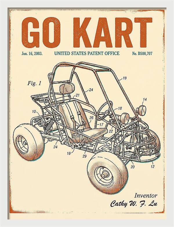 Go Kart Retro Patent Usd500707s1