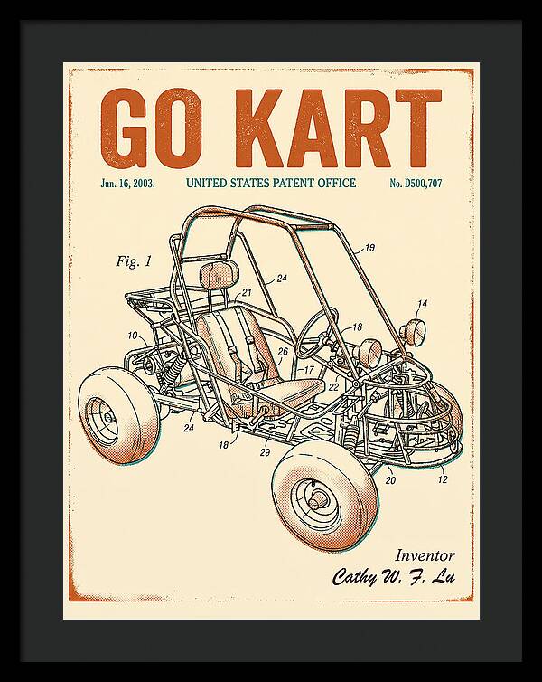 Go Kart Retro Patent Usd500707s1