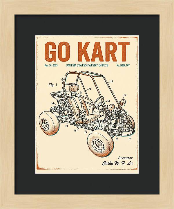 Go Kart Retro Patent Usd500707s1