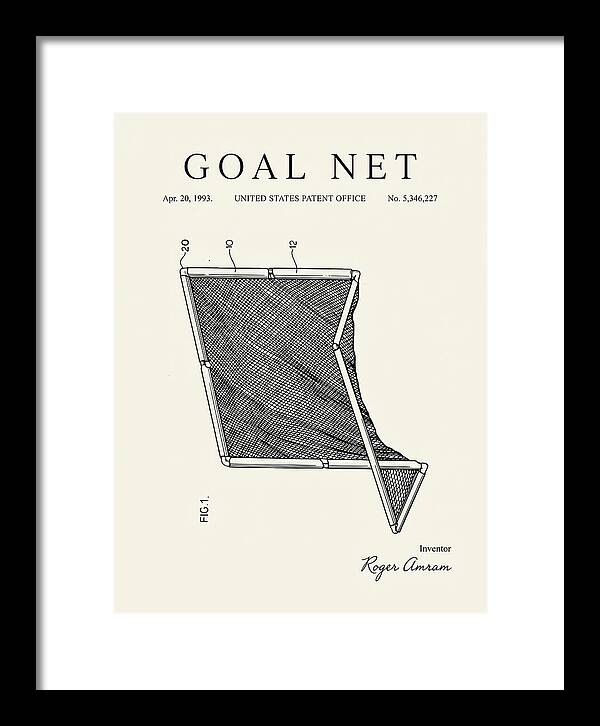 Goal Net Minimalist Patent Us5346227a