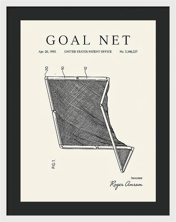Goal Net Minimalist Patent Us5346227a