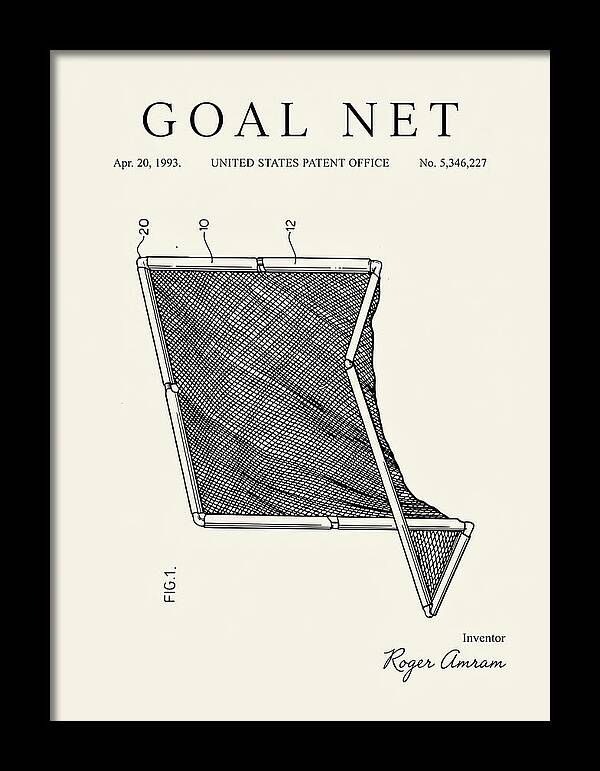 Goal Net Minimalist Patent Us5346227a