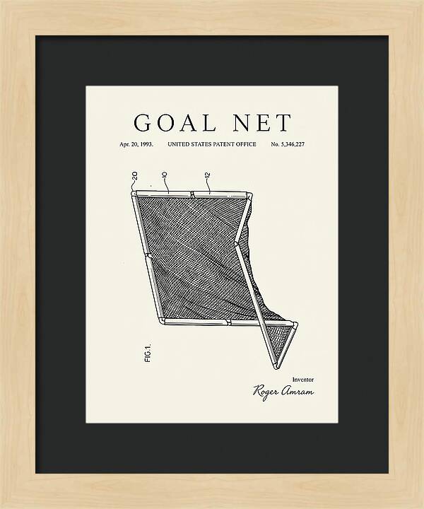 Goal Net Minimalist Patent Us5346227a