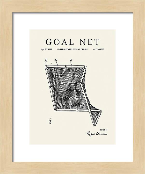 Goal Net Minimalist Patent Us5346227a