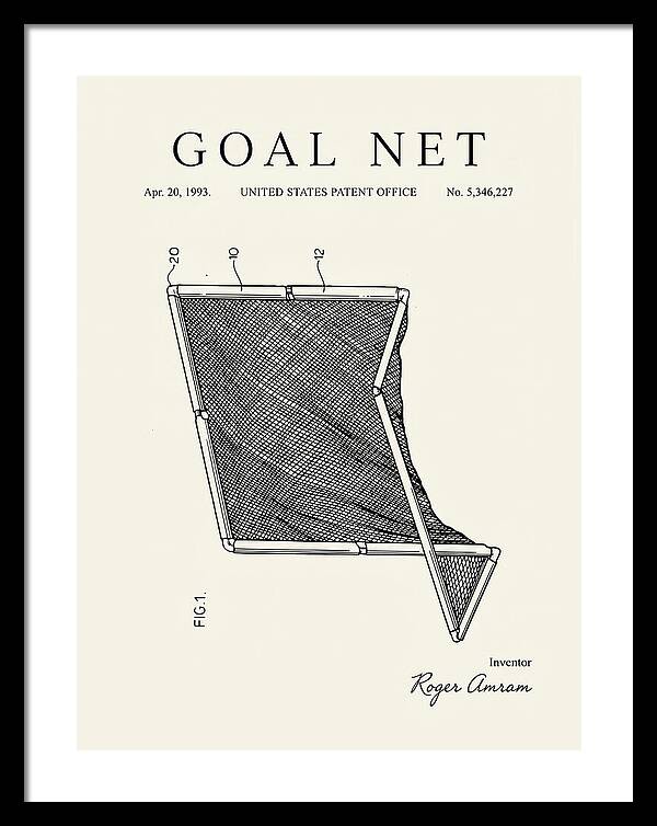 Goal Net Minimalist Patent Us5346227a