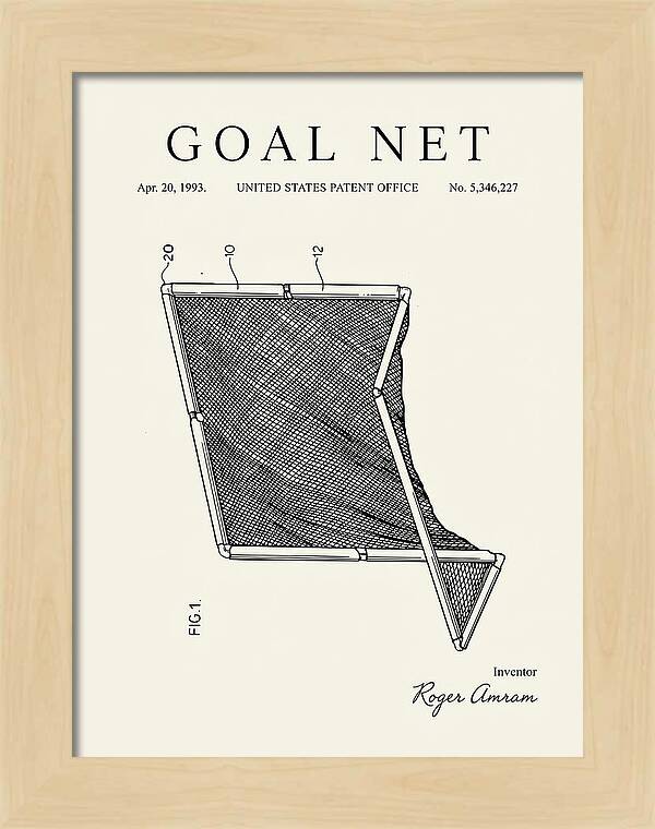 Goal Net Minimalist Patent Us5346227a