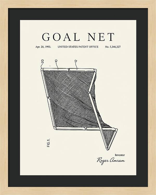 Goal Net Minimalist Patent Us5346227a