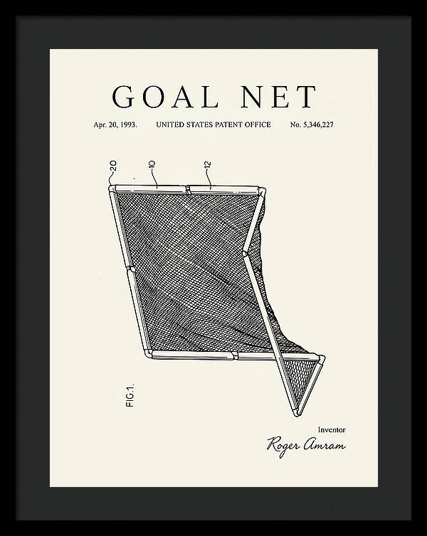 Goal Net Minimalist Patent Us5346227a