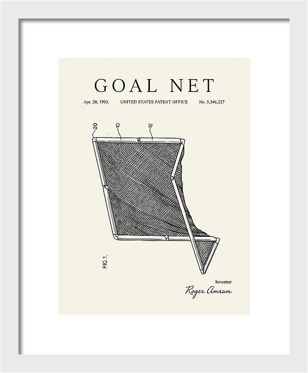 Goal Net Minimalist Patent Us5346227a