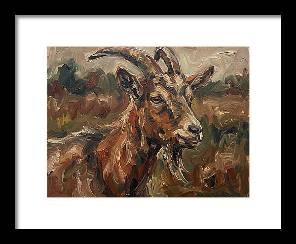 Goat In Expressionist Style