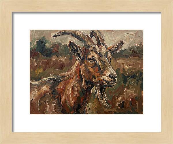 Goat In Expressionist Style