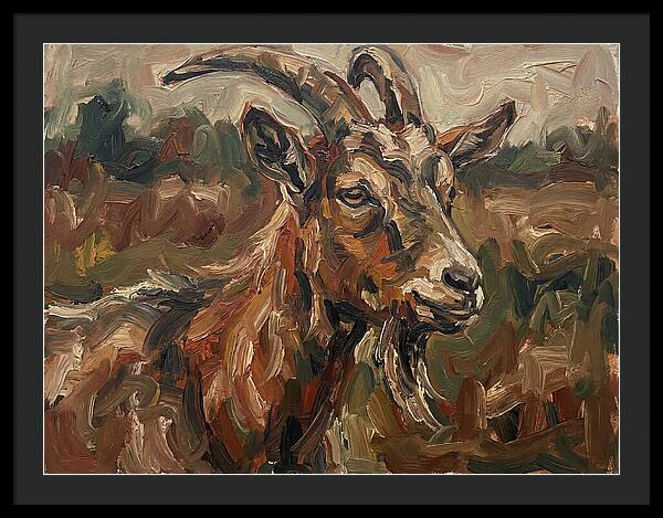 Goat In Expressionist Style