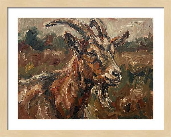 Goat In Expressionist Style