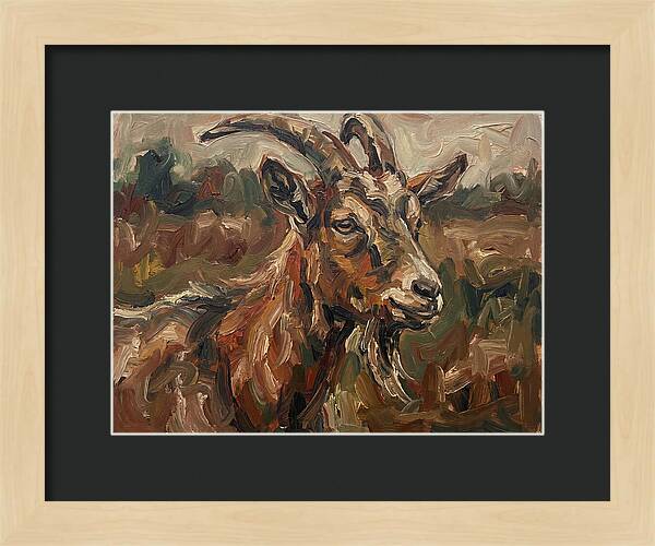 Goat In Expressionist Style