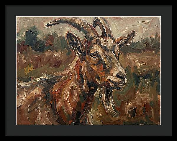 Goat In Expressionist Style