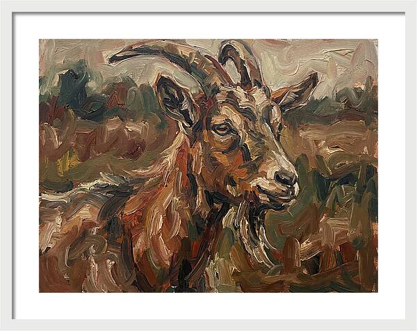 Goat In Expressionist Style