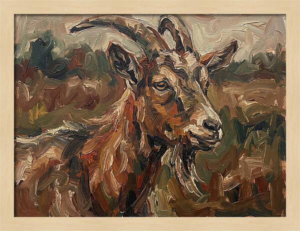 Goat In Expressionist Style