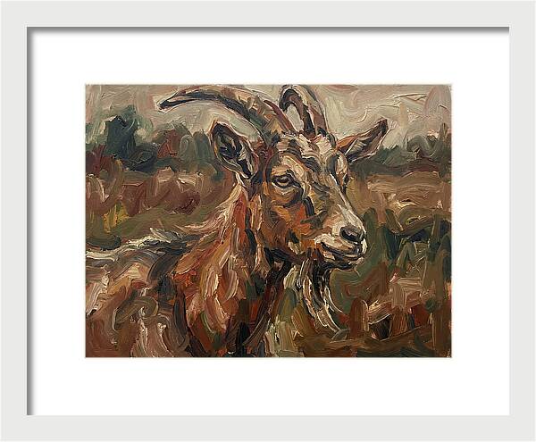 Goat In Expressionist Style