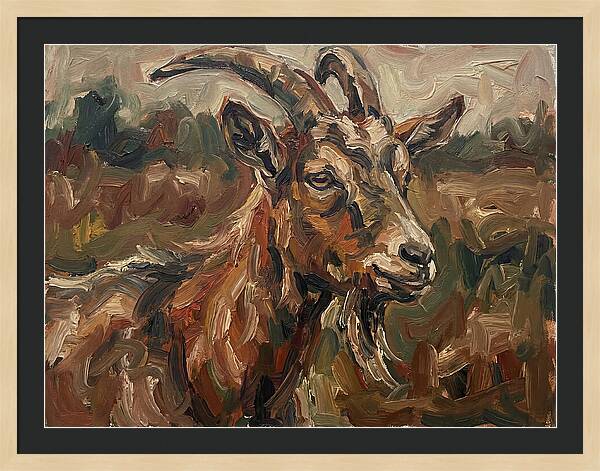 Goat In Expressionist Style