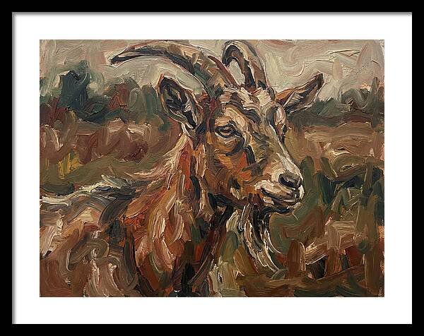 Goat In Expressionist Style