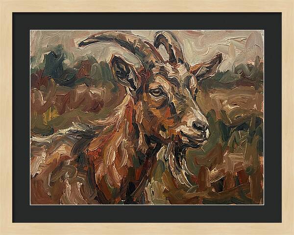 Goat In Expressionist Style