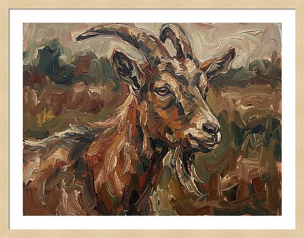 Goat In Expressionist Style