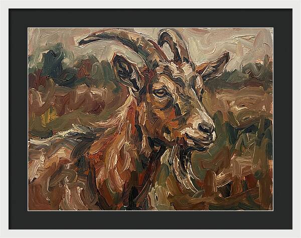 Goat In Expressionist Style