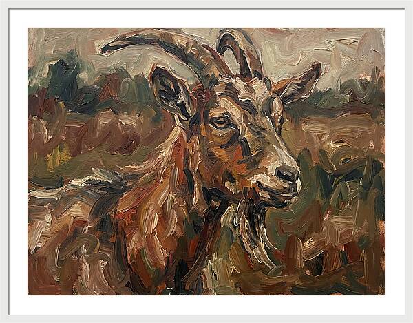 Goat In Expressionist Style