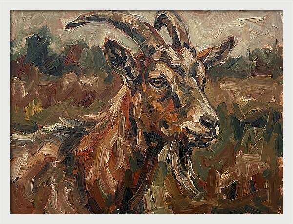 Goat In Expressionist Style