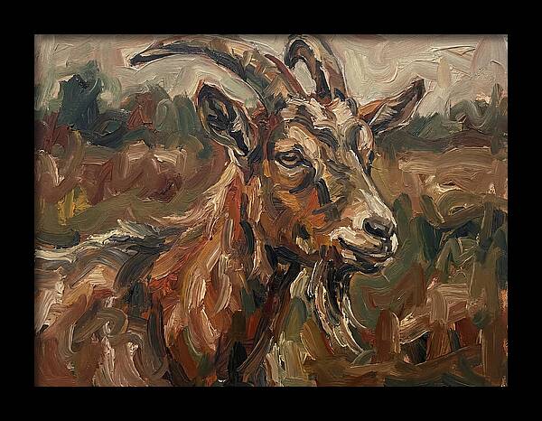 Goat In Expressionist Style