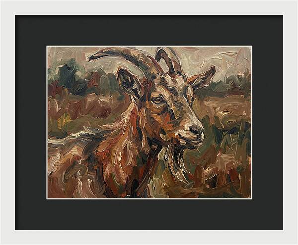 Goat In Expressionist Style