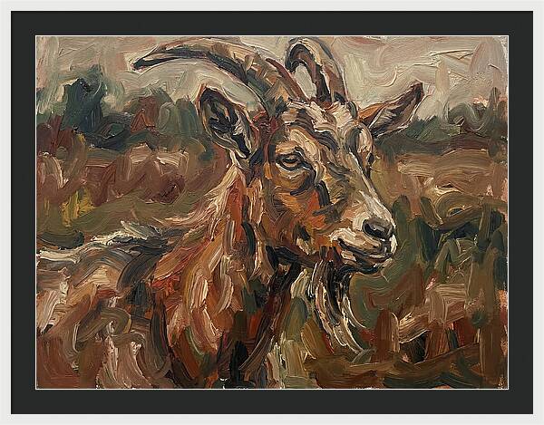 Goat In Expressionist Style