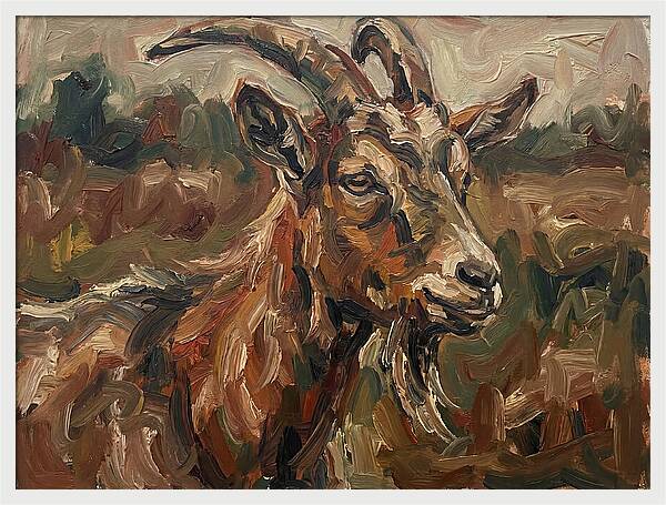 Goat In Expressionist Style