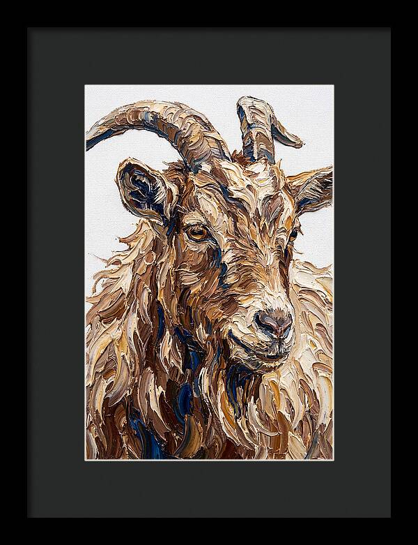 Goat In Textured Brushstrokes