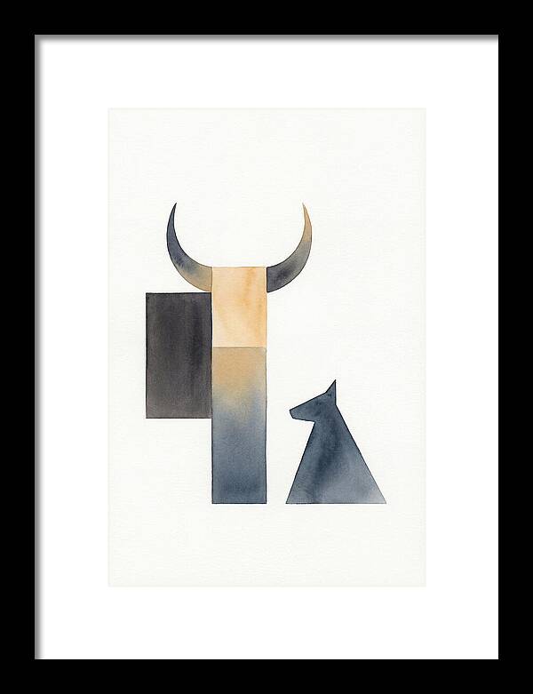 Goat Minimalist Composition