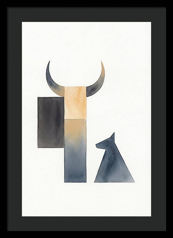 Goat Minimalist Composition