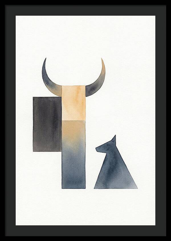 Goat Minimalist Composition
