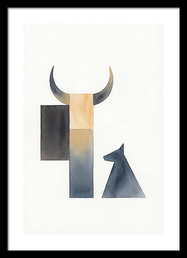 Goat Minimalist Composition